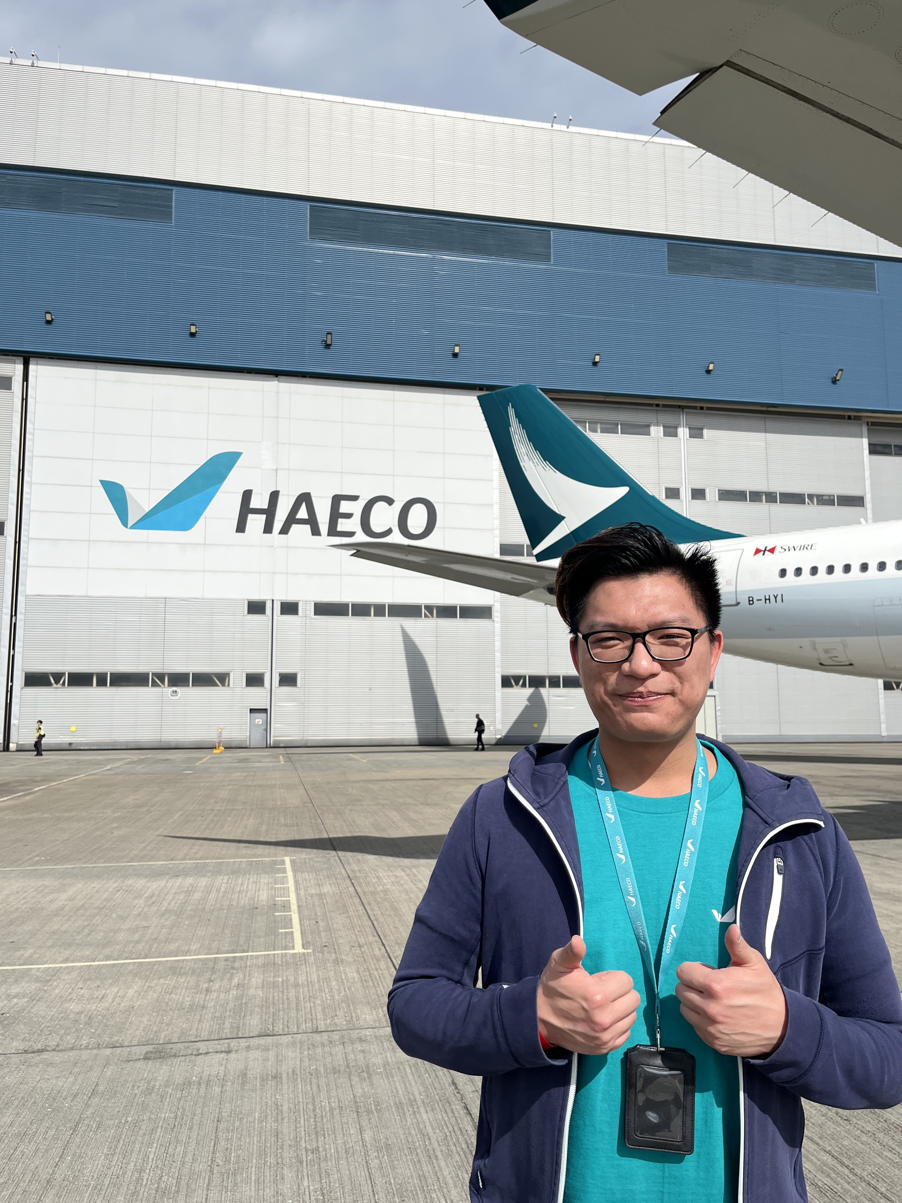 Jason during the HAECO internship